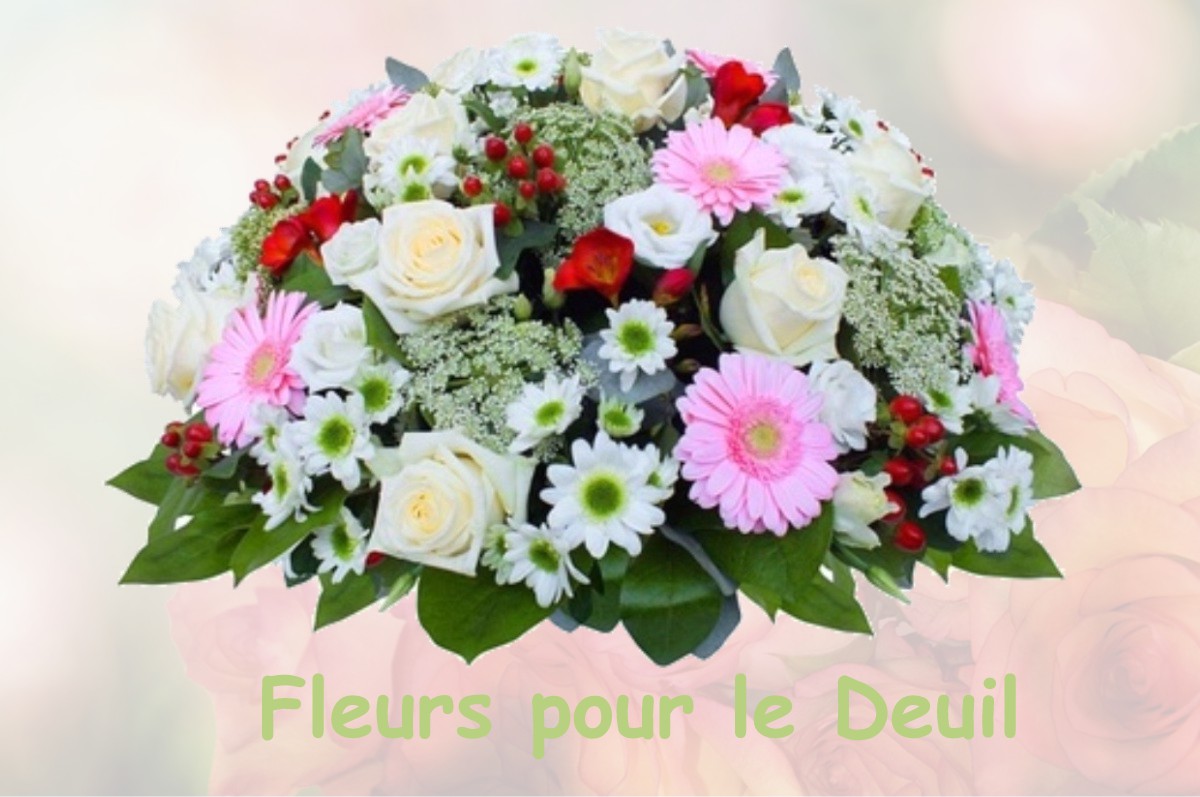 fleurs deuil BUSSAC-FORET